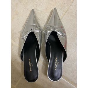 balenciaga knife mules heels